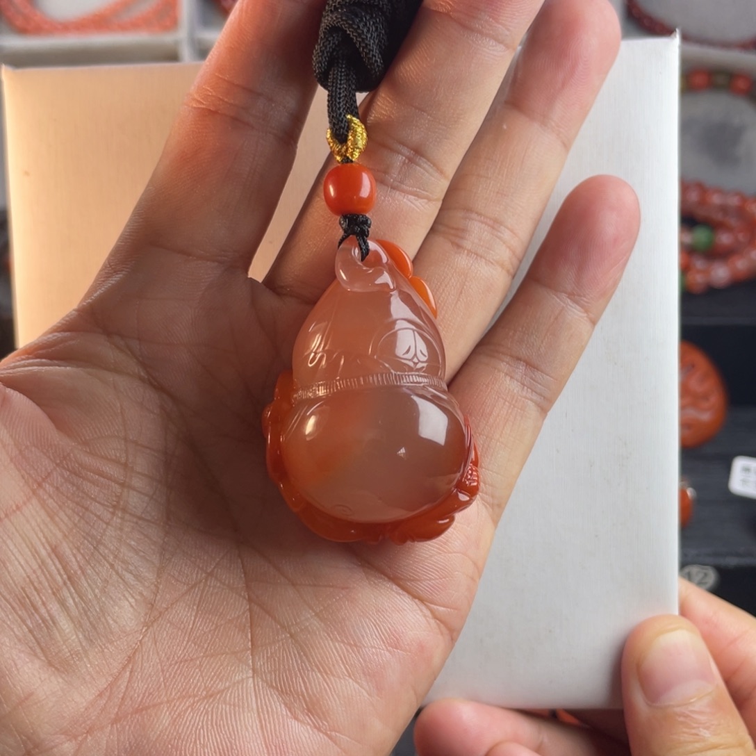 未镶嵌南红玛瑙珠宝奇石葫芦福在眼前