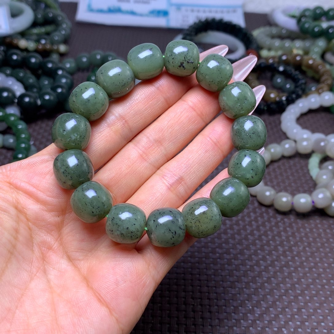 未镶嵌手串和田玉卡14