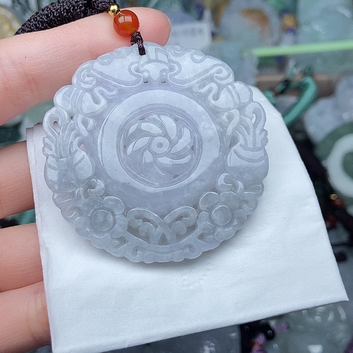 翡翠未镶嵌颈饰翡翠双面