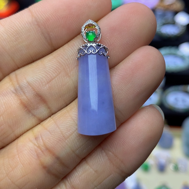 翡翠手链18K金镶嵌翡翠 