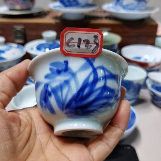 烧***爽杯张学鸿老师青花釉里红