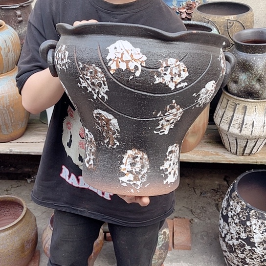紫砂花盆高度30口径30