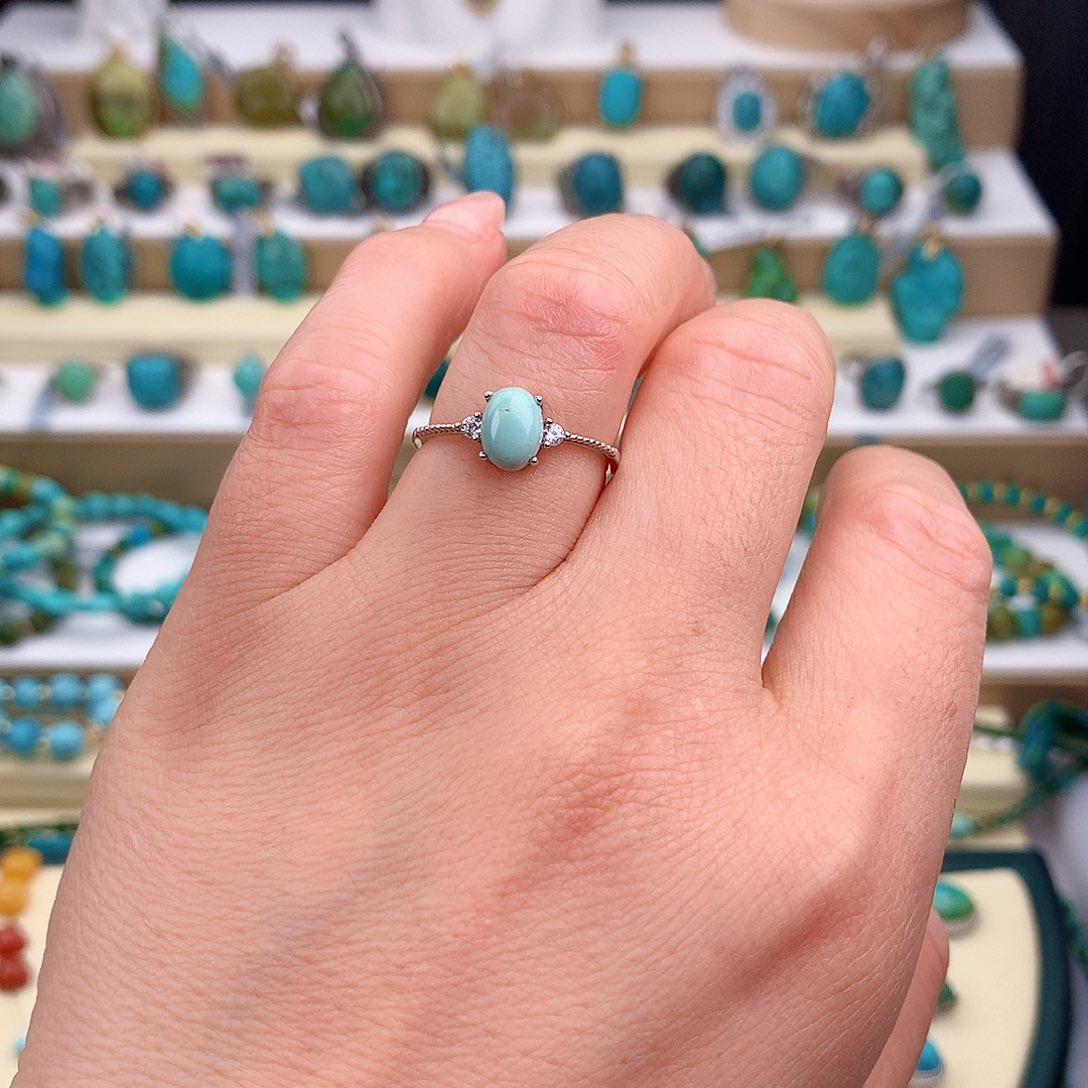 绿松石未镶嵌戒指