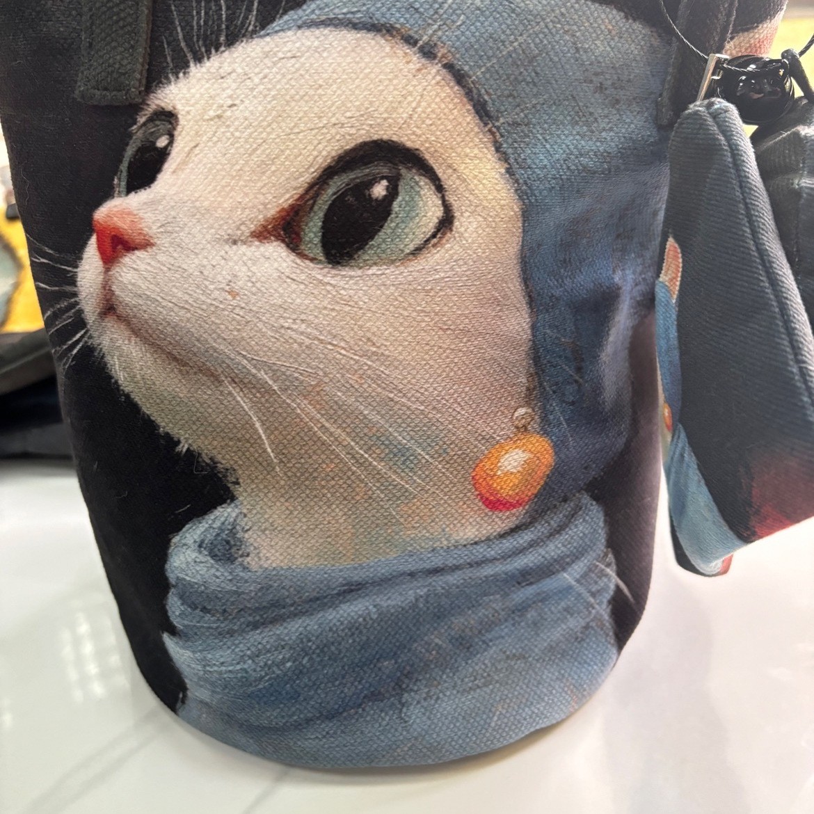 领养之家 2025新款原创油画单肩斜挎包手提包通勤包