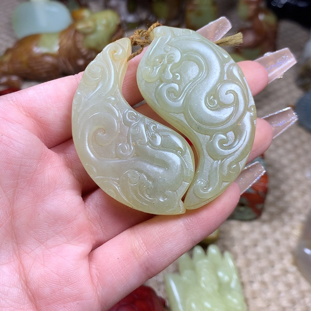 白玉菩提吊坠挂件