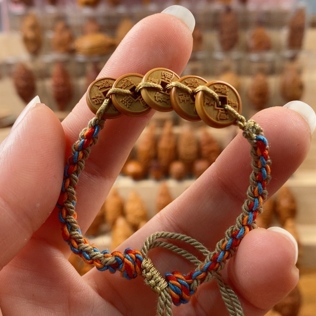 橄榄核手串/手链五帝钱