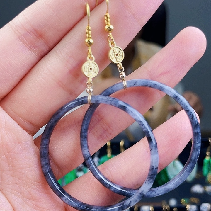 翡翠耳饰未镶嵌饰品