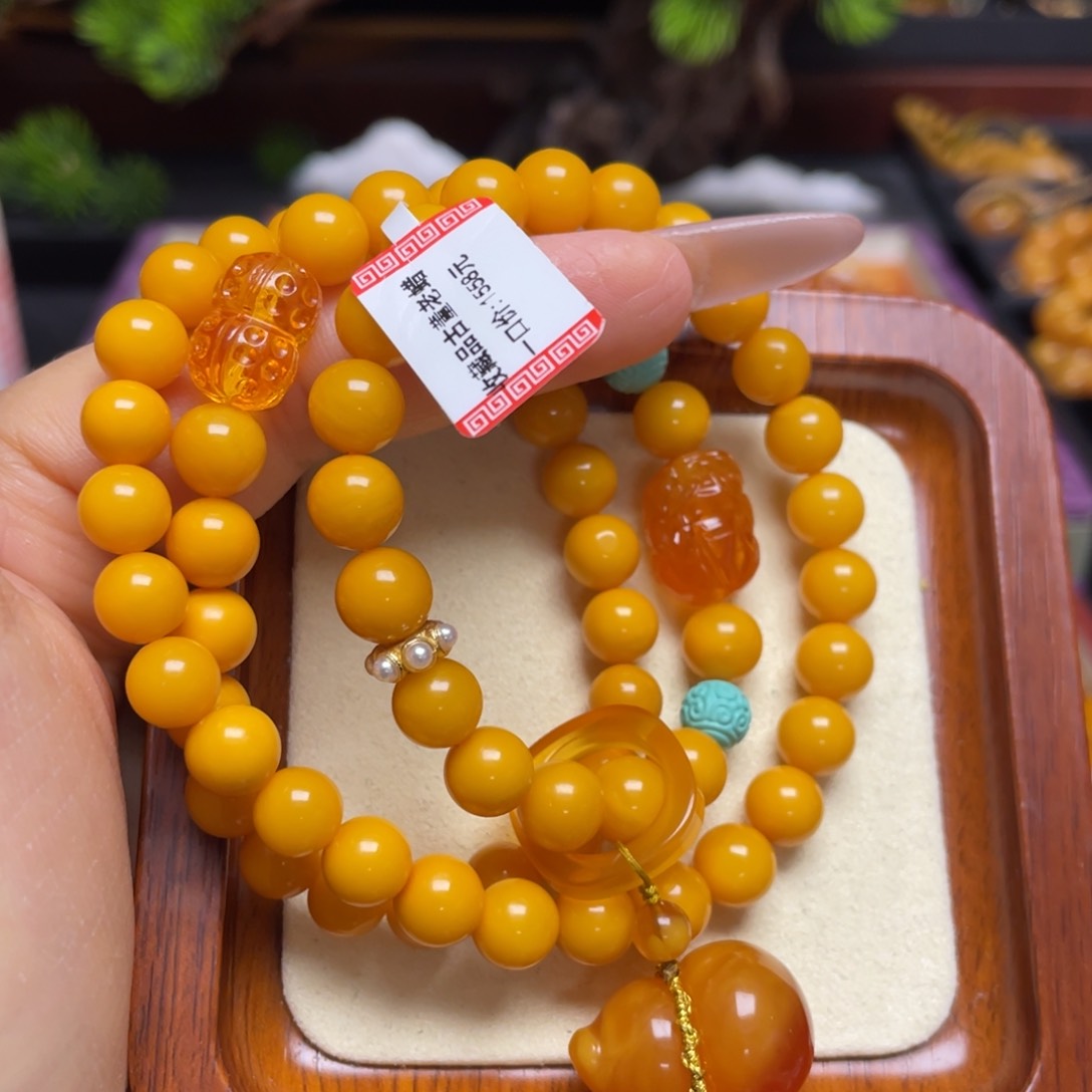 蜜蜡手链未镶嵌手串