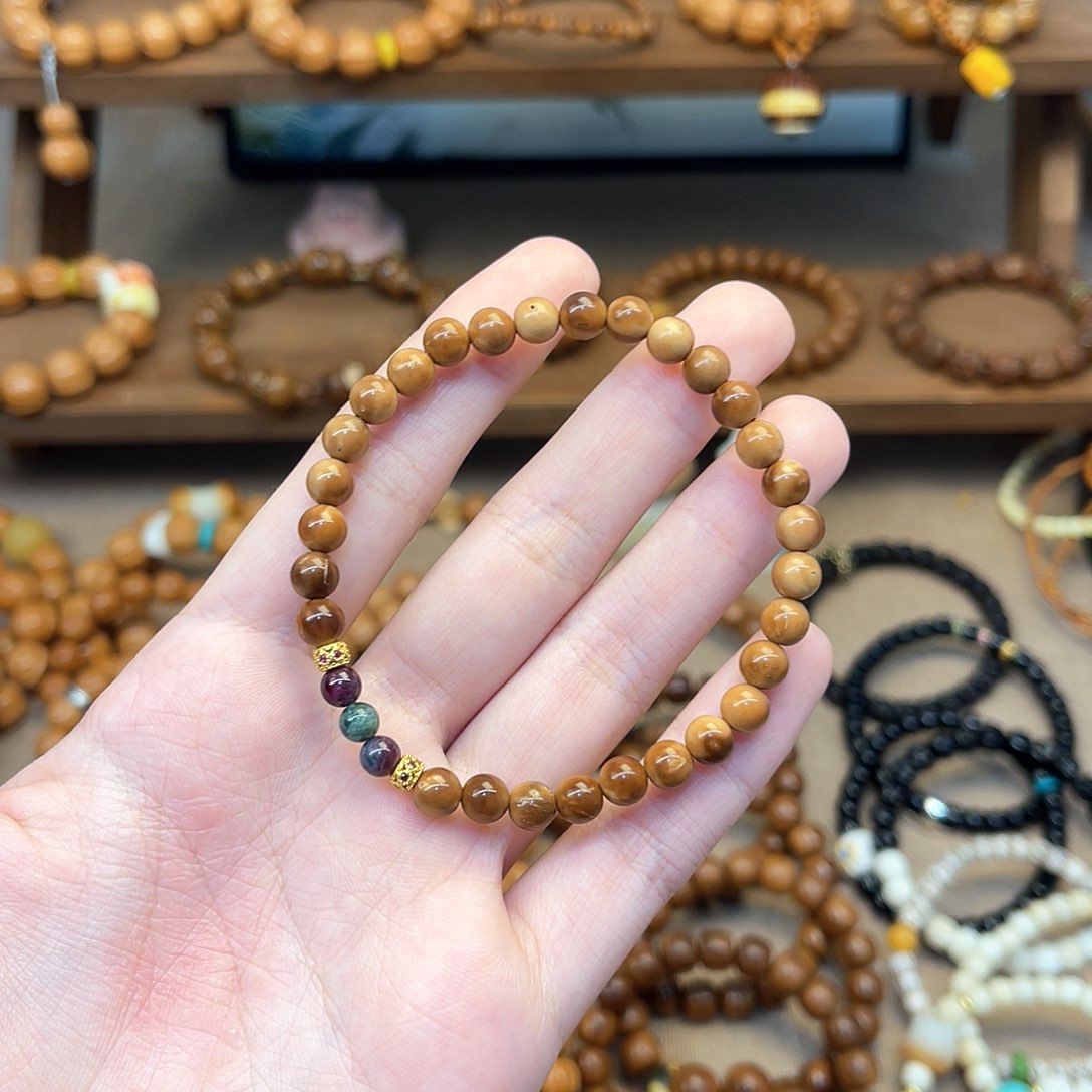 库克手串微**_搭配彩珠