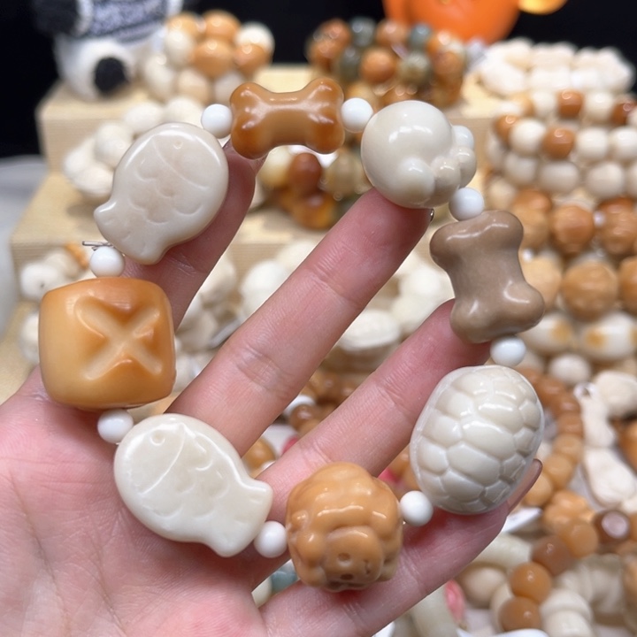 菩提根/象牙果手串1.12 58全家福微瑕