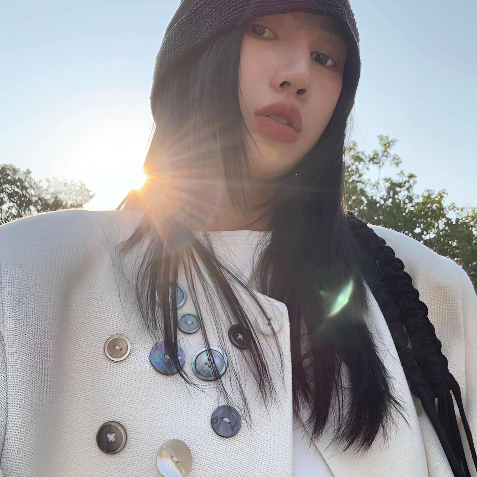 小众设计款纽扣西服