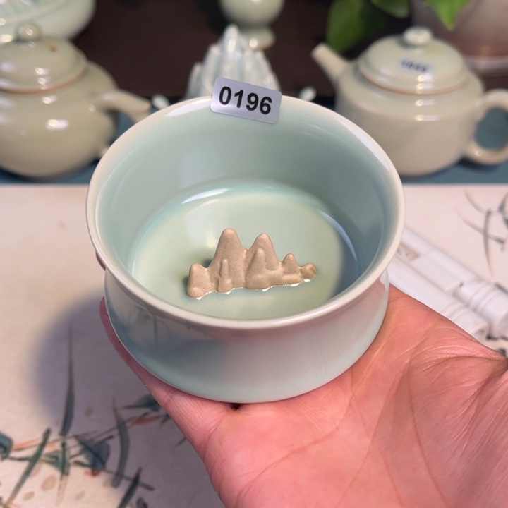 瓷杯子0196 青鸾汝瓷汝州发货