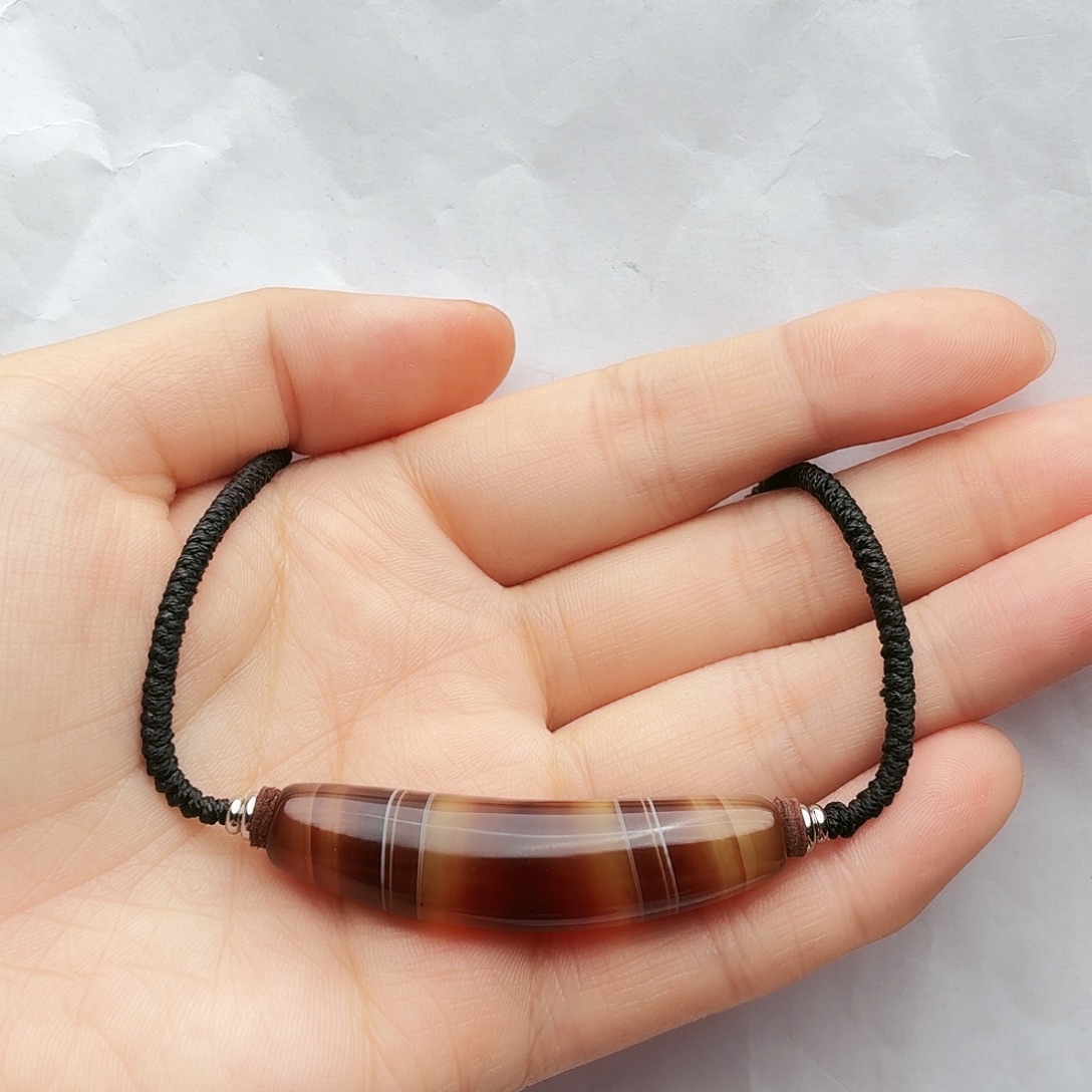 皮***铁玛瑙/玉髓未镶嵌颈饰