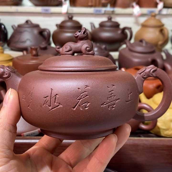 茶壶紫砂微瑕处理一把
