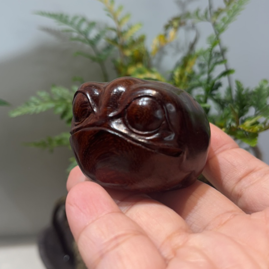 印度小叶紫檀手把件手工雕刻