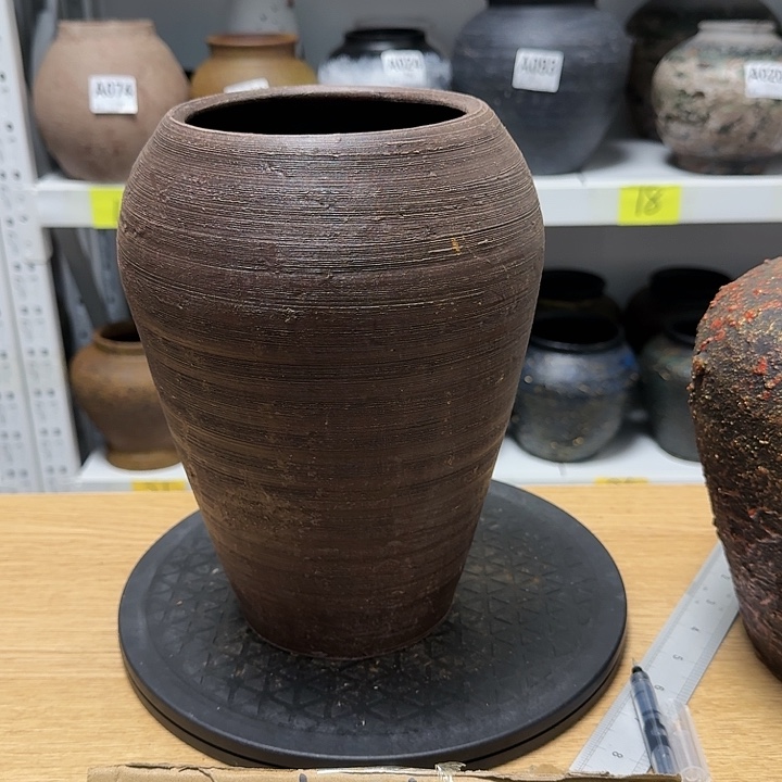 红陶纯手工制作高度23口径12打孔打孔打孔