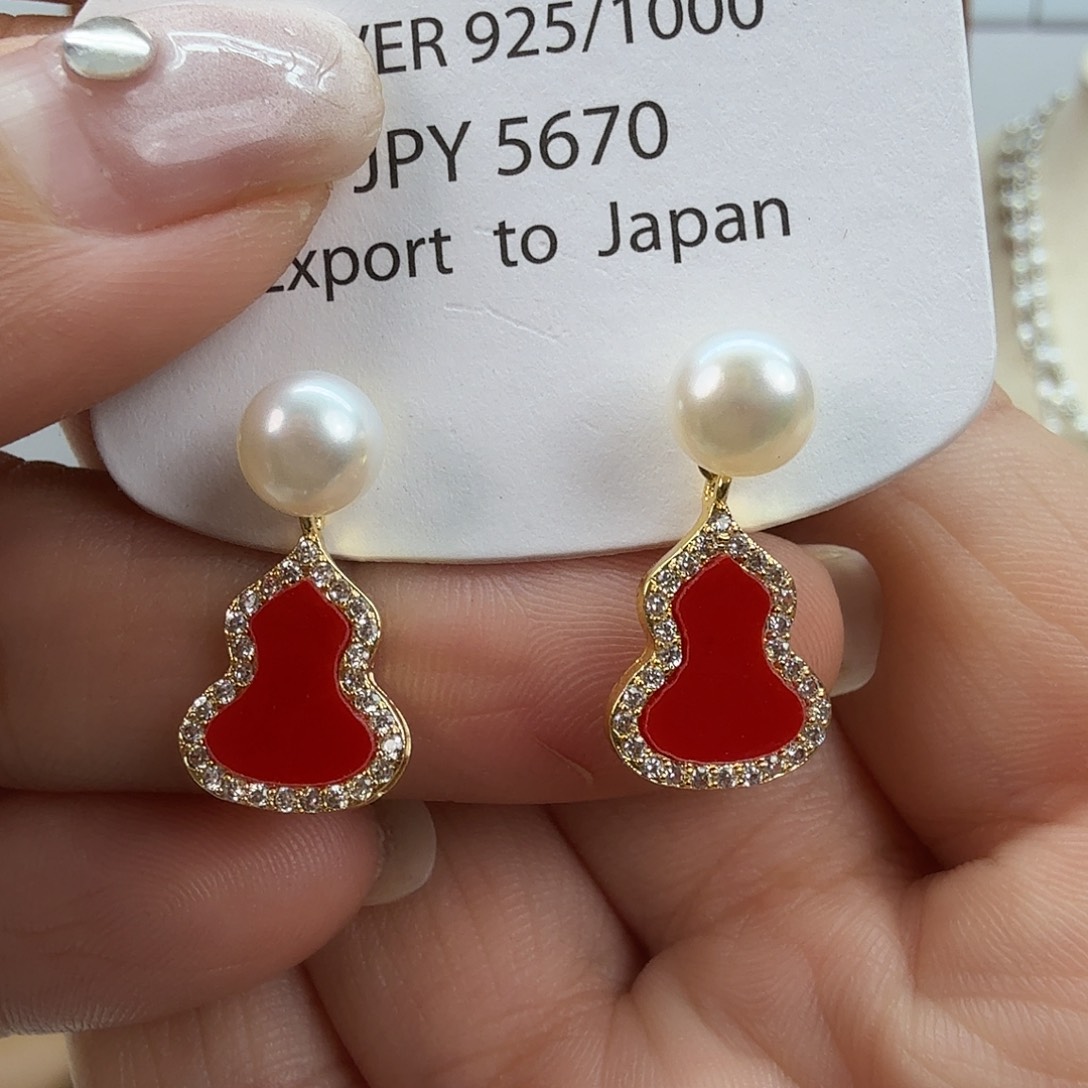 耳饰未镶嵌淡水珍珠