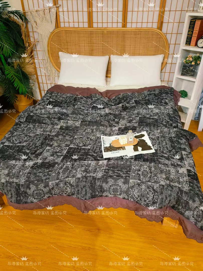 微暇幕古（Mugu）森古息棉夏被可机洗200*230～烟灰花影会起小毛球