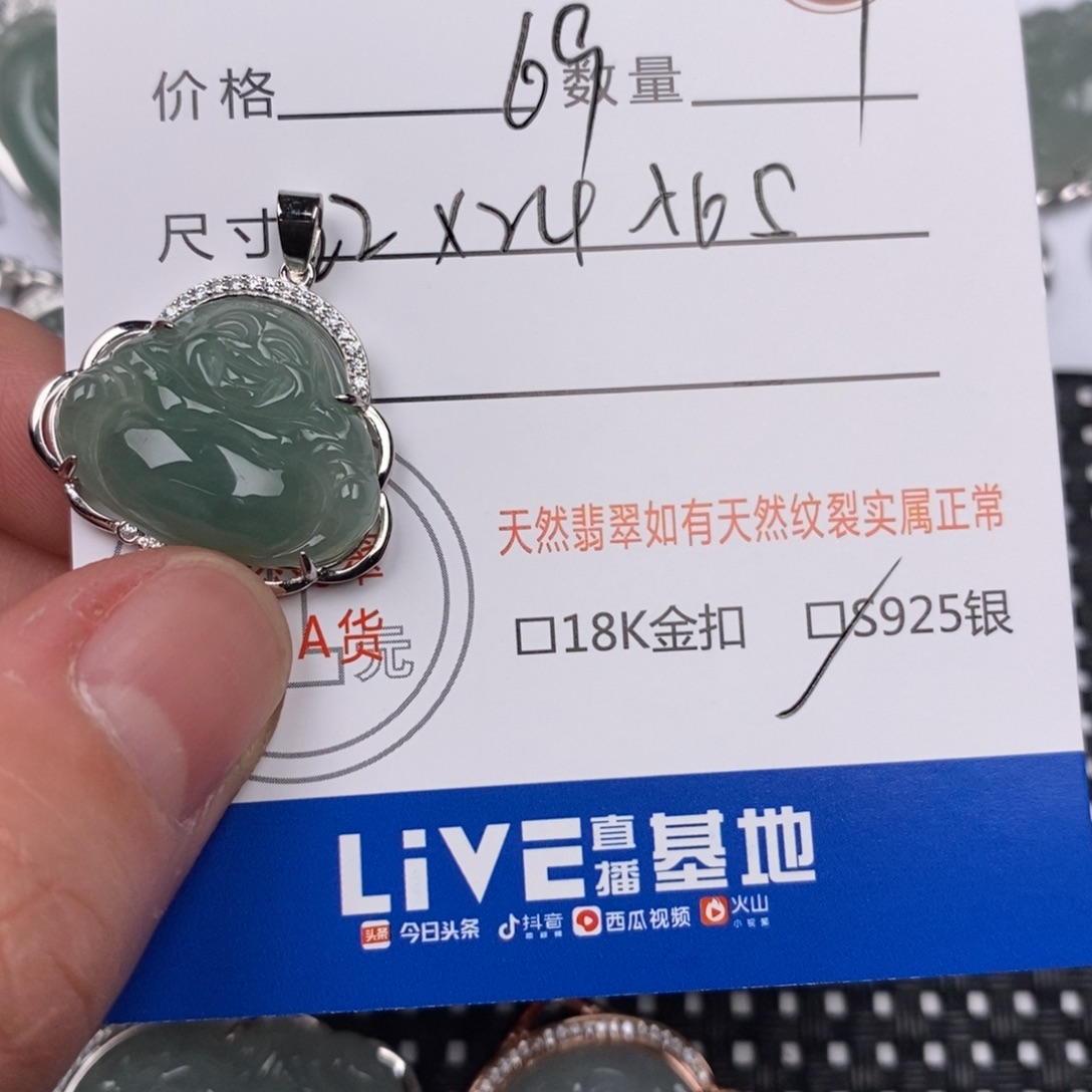 翡翠银S925镶嵌颈饰