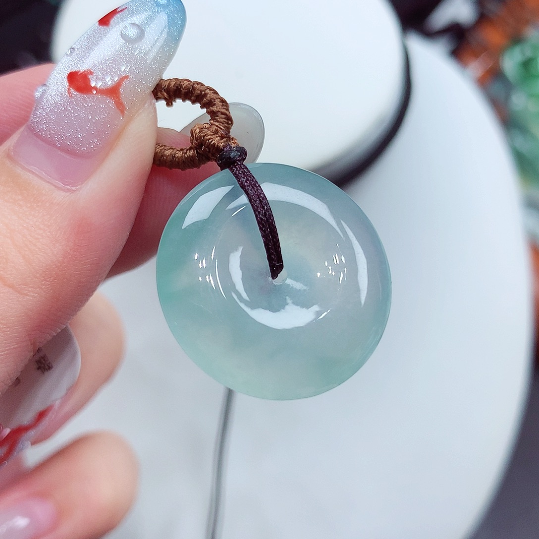 翡翠未镶嵌颈饰翡翠22，23.1/5.5