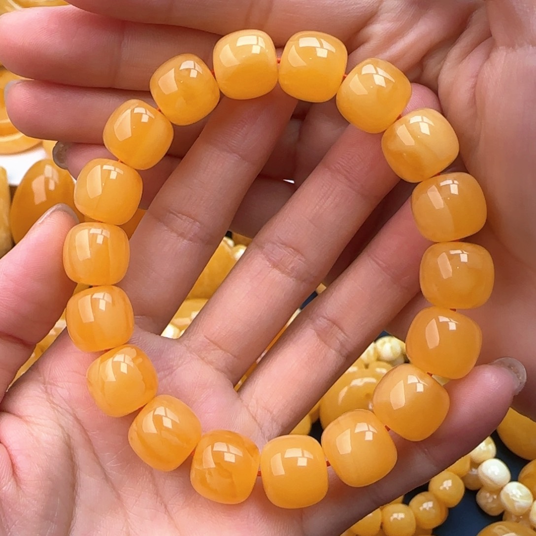琥珀手串未镶嵌同料老型13