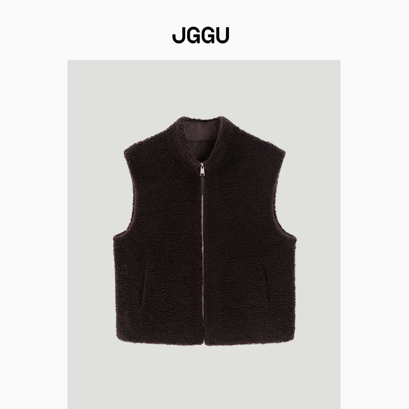 JGGU100羊毛质感蓬松马甲外套JG12250152