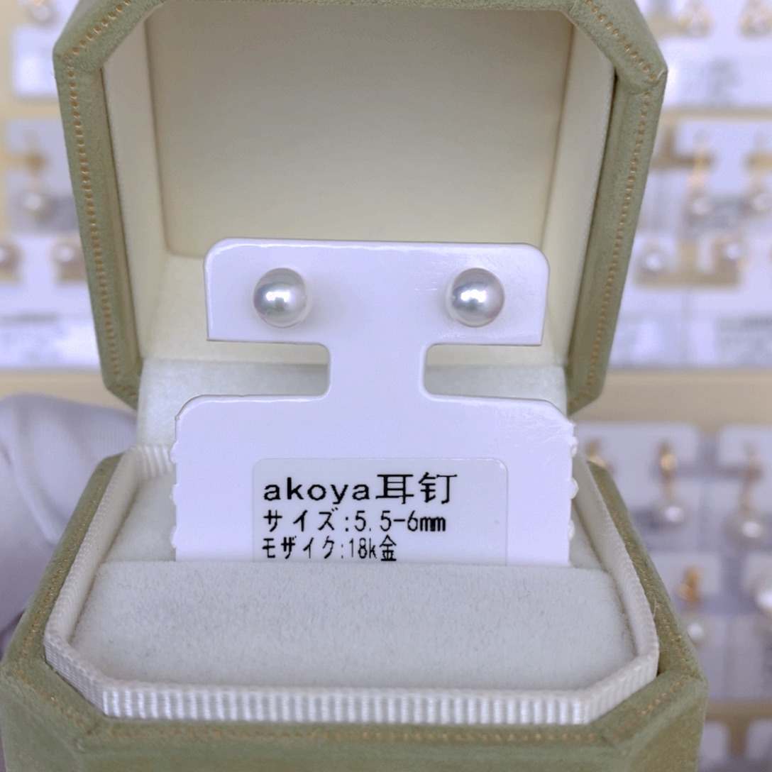 海水珍珠耳饰18K金镶嵌