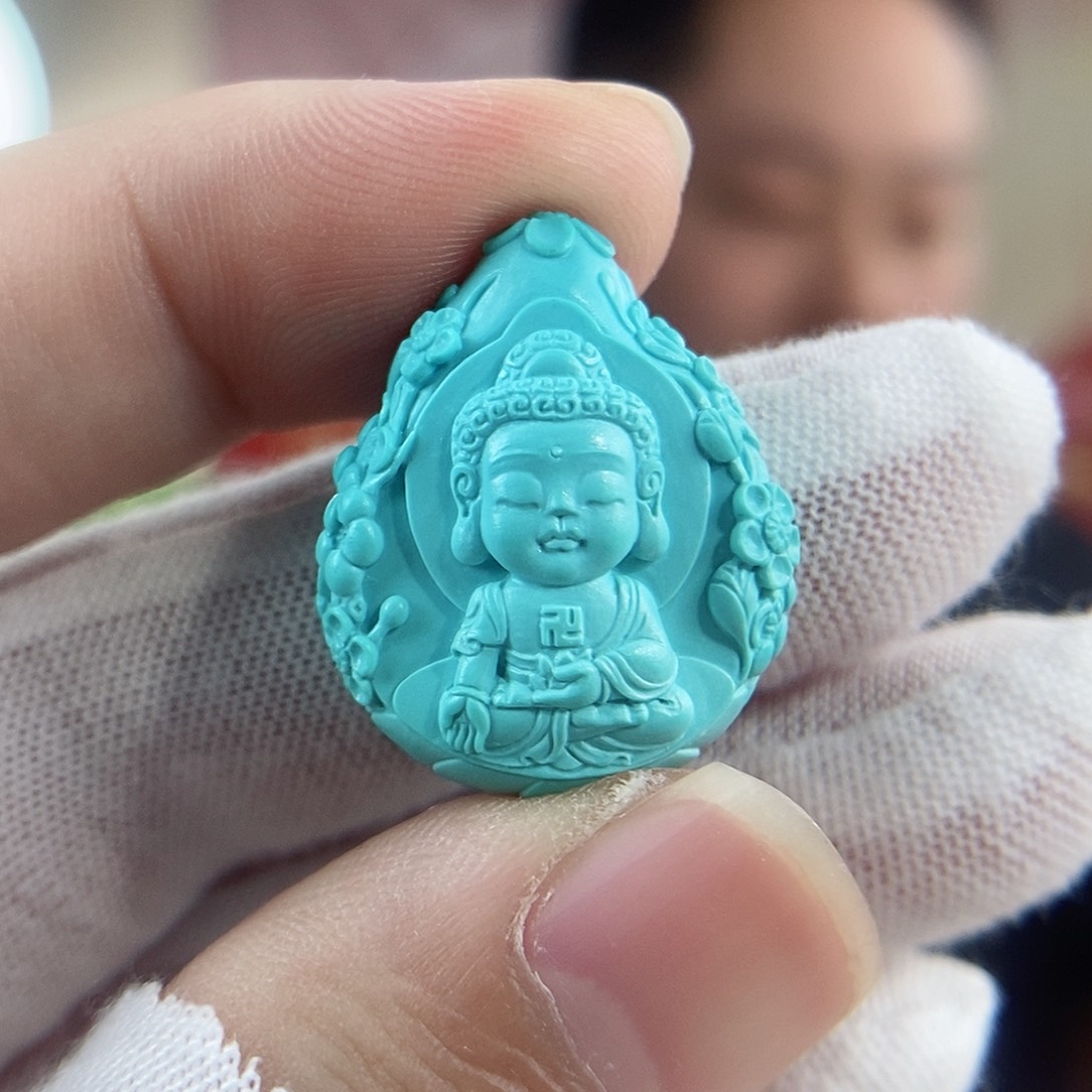 绿松石珠宝奇石未镶嵌