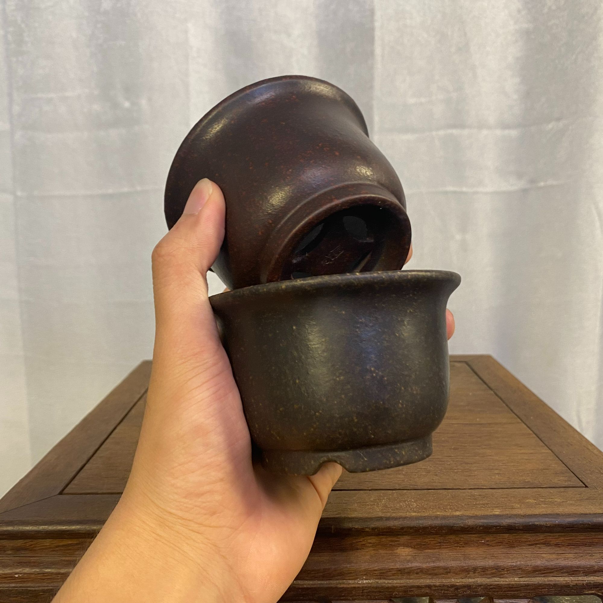 内长8cm-内高5cm紫砂花盆小园盆