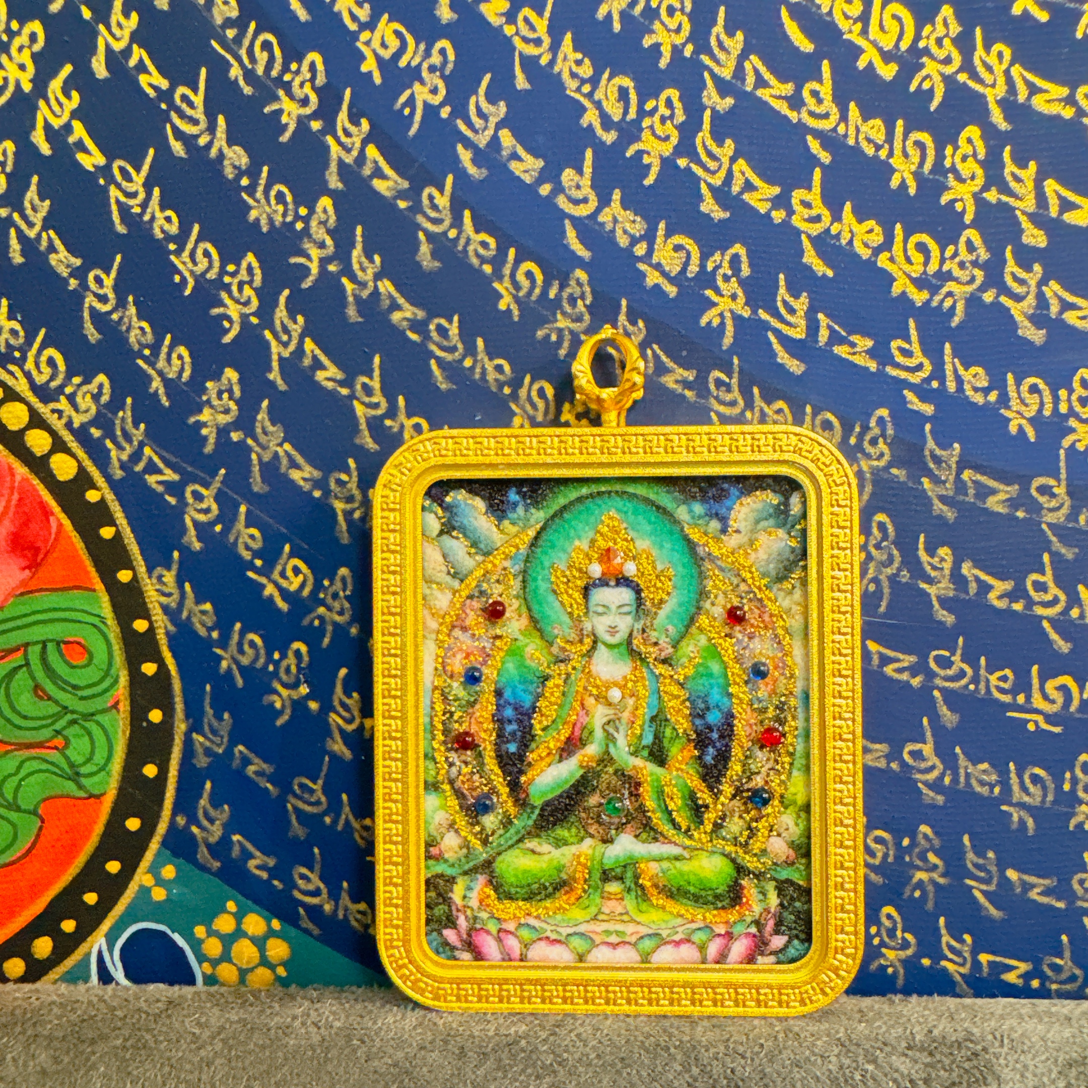 三洋 BLQSYTK-077 绿度母唐卡