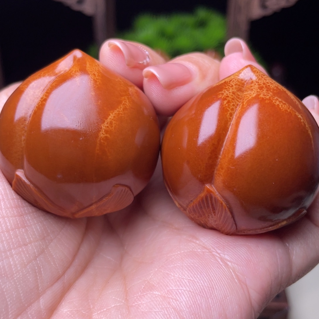 吊坠橄榄核寿桃手球3.7