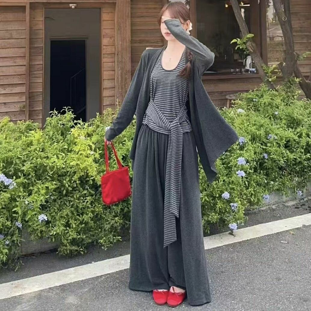 秋季新款慵懒风三件套显瘦时尚穿搭
