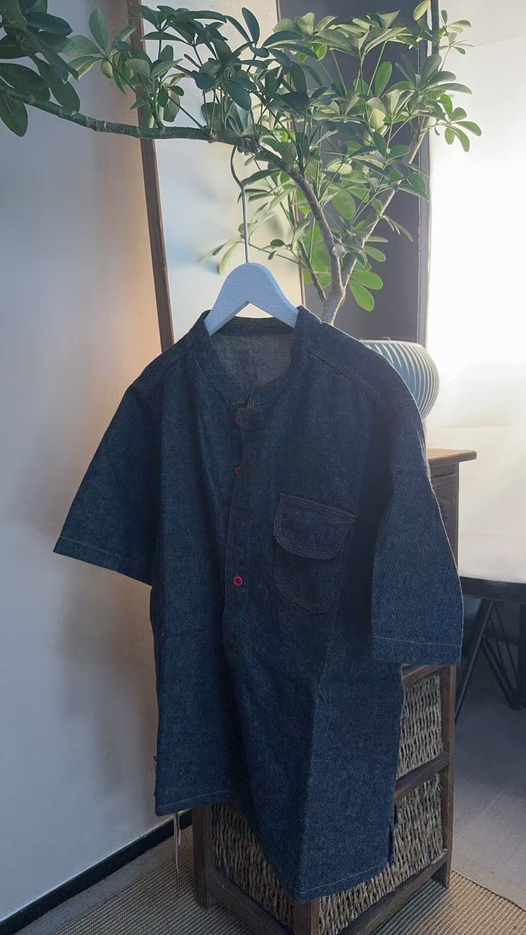 250337色织棉立领两穿小上衣