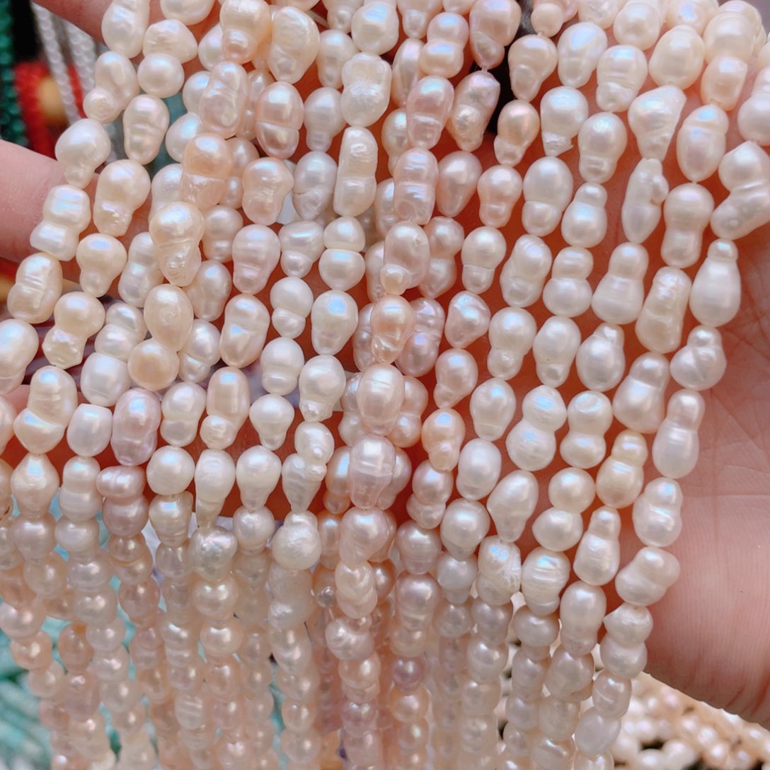 未镶嵌玛瑙/玉髓珠宝奇石天然淡水珍珠1条葫芦形卡6