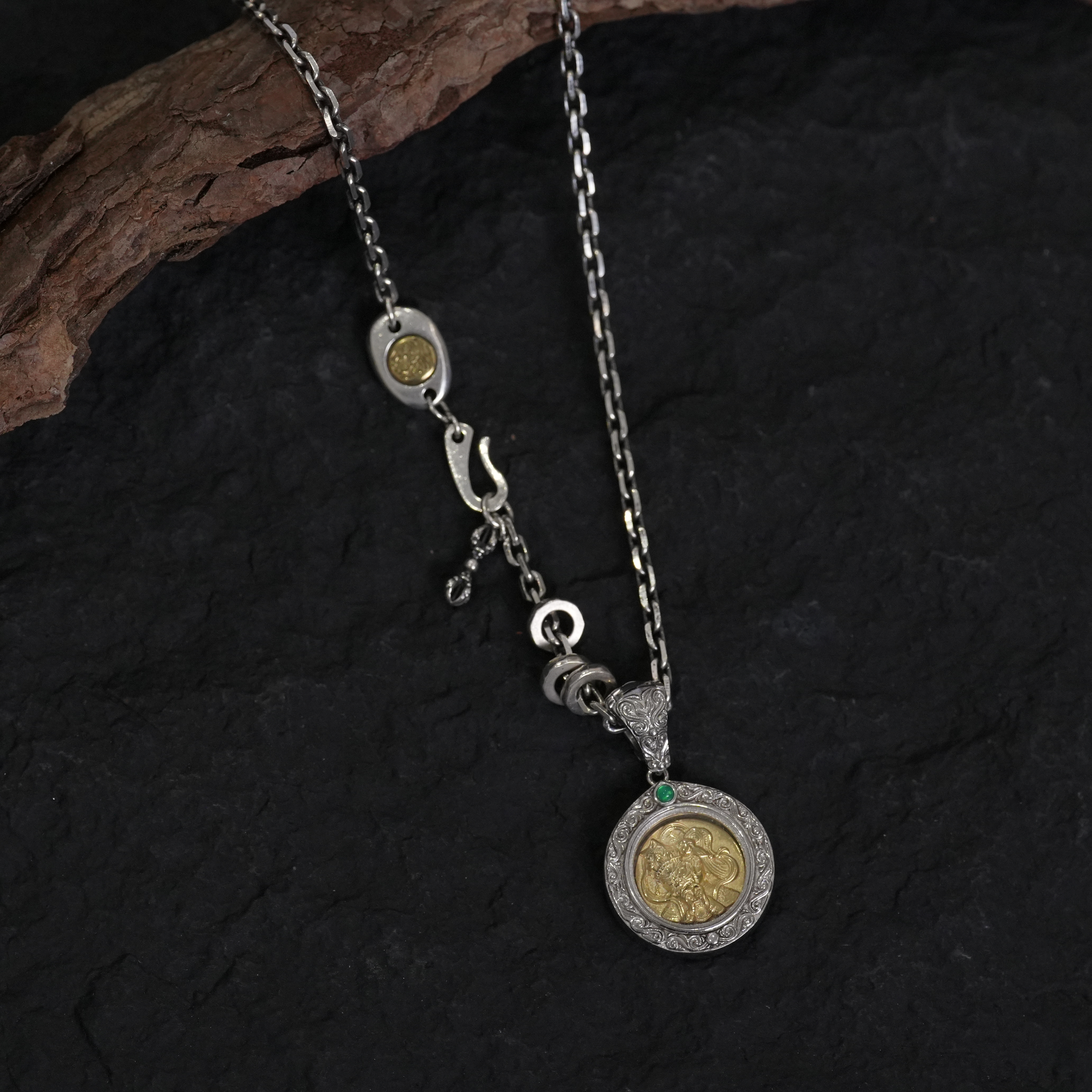 坠链均925银 【左右逢缘】心念手作 扎基拉姆 富足up 事业up 陆叁人