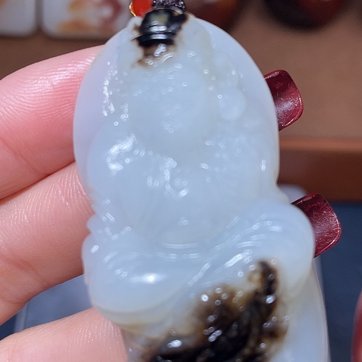 和田玉未镶嵌颈饰X7