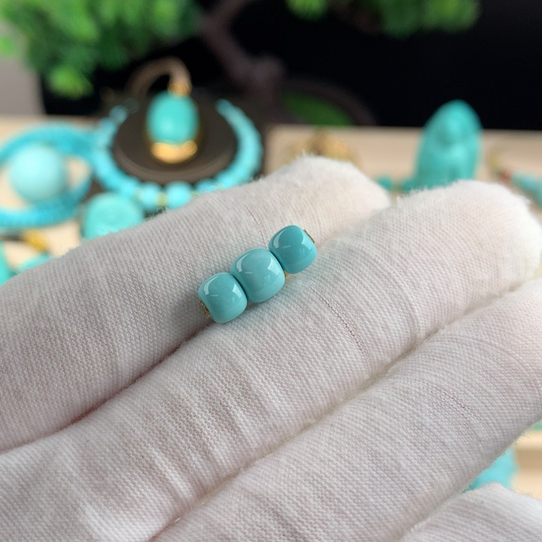 绿松石配珠卡6顶珠卡6.8未镶嵌