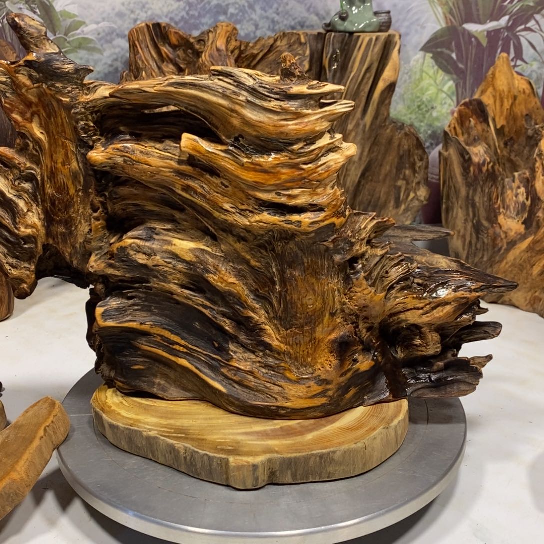 山***长木花果香摆件摆件家居客厅装饰品