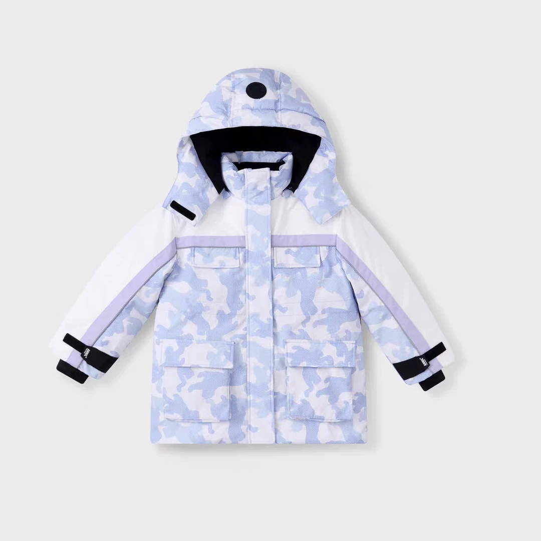 安家女童滑雪款羽羽(剪标微瑕，袖子脏或者脏污，不接受瑕疵勿拍)