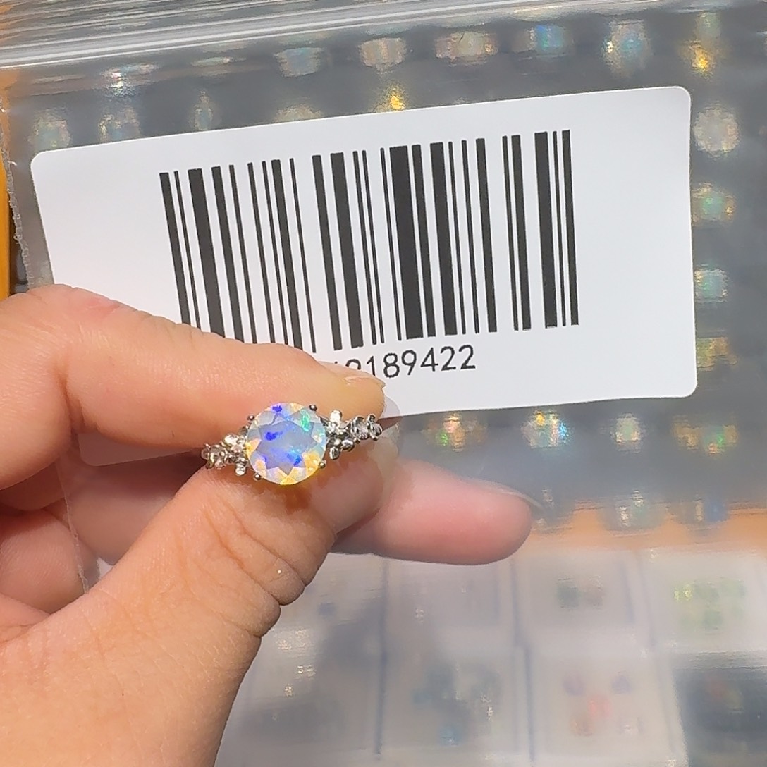 耶***～欧泊银S925镶嵌吊坠(赠链)戒指