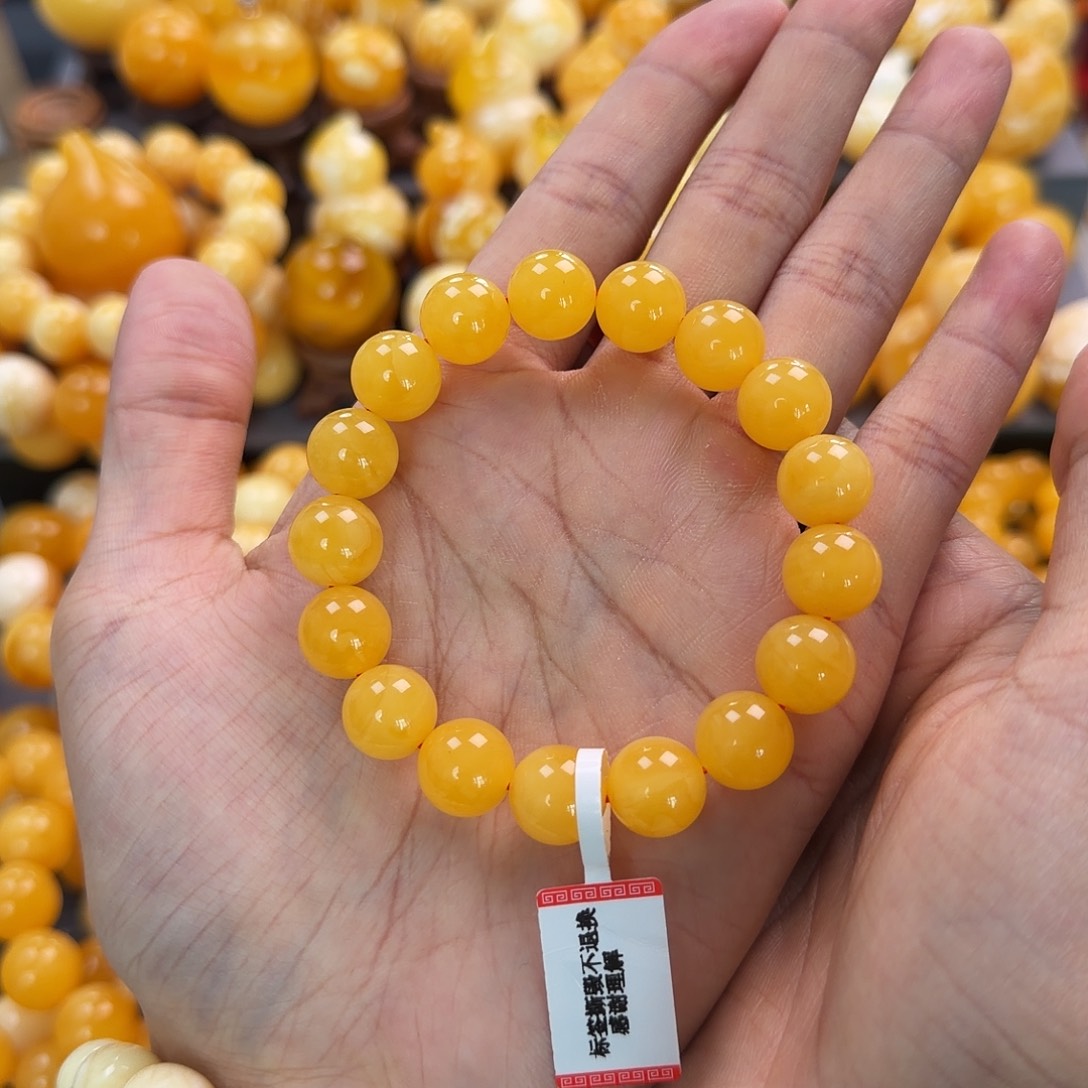 琥珀未镶嵌珠宝奇石12mm同料