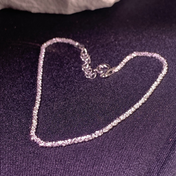 925银手链 【波光粼粼】（约1.6克）可调节手链爆闪甜美简约百搭