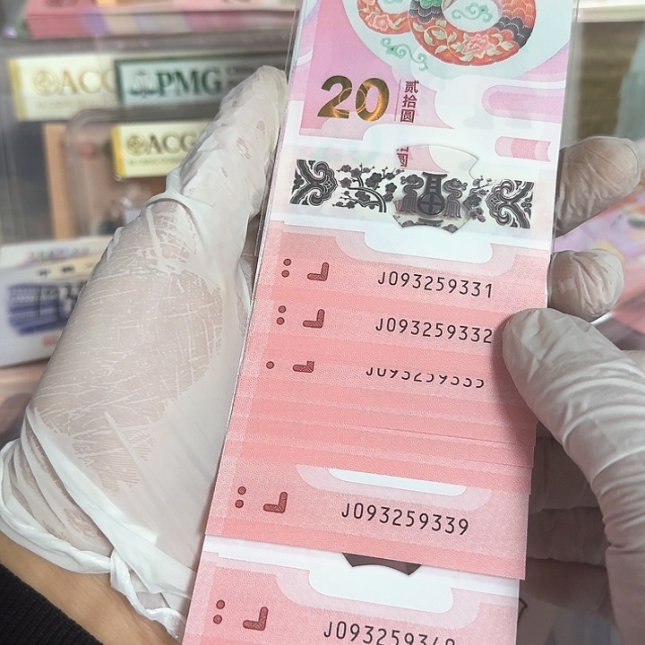 蛇钞纪念钞标十一组9331