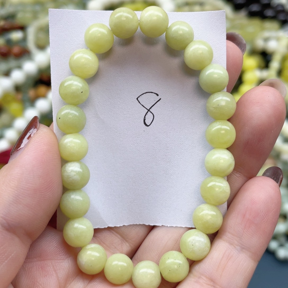 未镶嵌蛇纹石玉手串