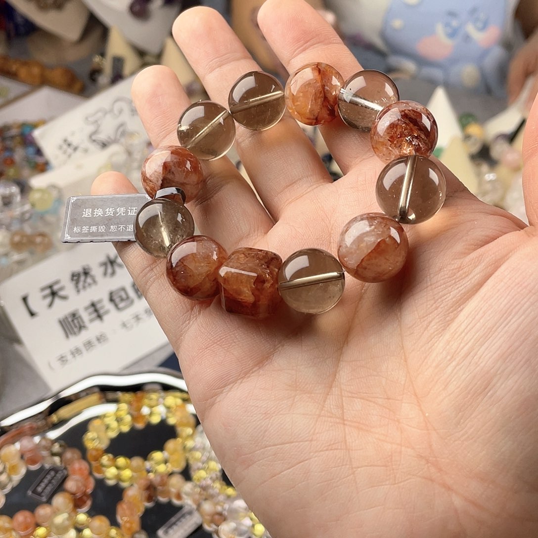 银S925镀金镶嵌手链水晶