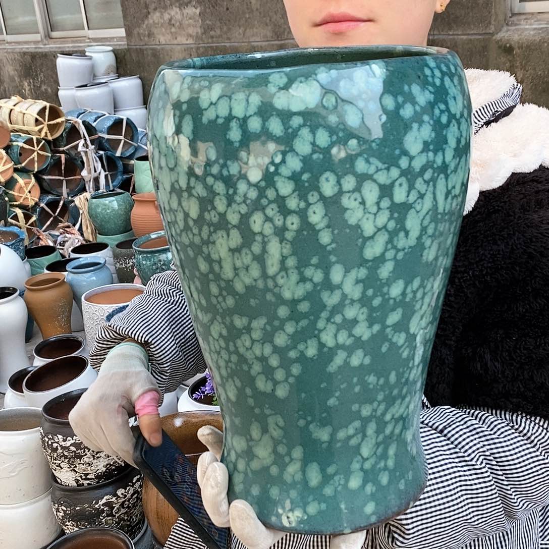 红泥花盆正品口18高32