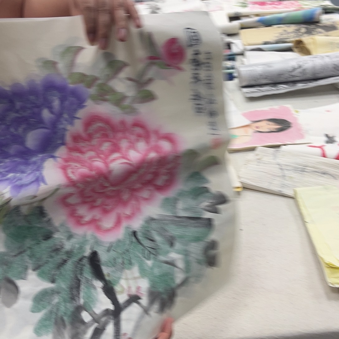 国画绘画作品多次