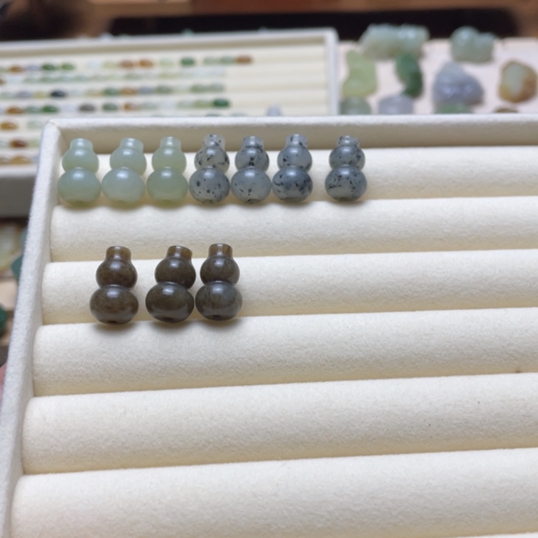 库***托和田玉未镶嵌吊坠(不含链)10颗