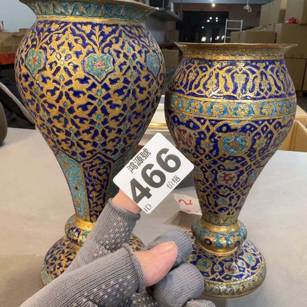 杭***圆铜中古美术装饰工艺品