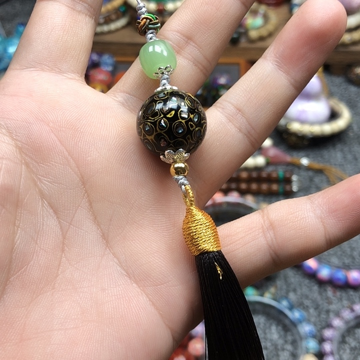 大漆手机挂件吊坠